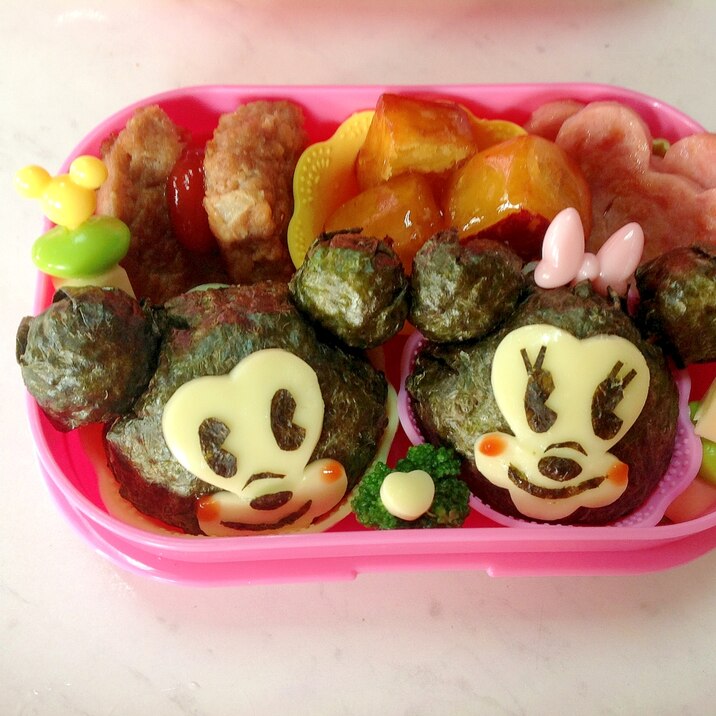 ミッキーミニーのキャラ弁当 お弁当 レシピ 作り方 By さぁー27 楽天レシピ ミッキーミニーのキャラ弁当 お弁当 レシピ 作り方 By さぁー27 楽天レシピ